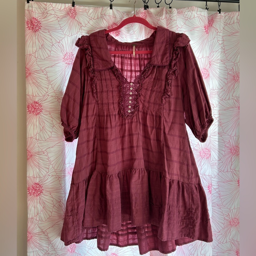 Free People Pink Dress with Pockets
